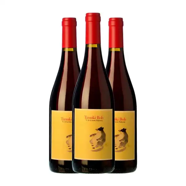 4 Kilos Tanuki Bob Mantonegro Vi de la Terra de Mallorca Crianza Eco — Ecológico 75 cl Vino Tinto (Caja de 3 unidades)
