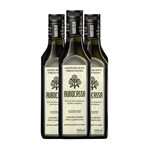 Aceite de Oliva Bodegas Roda Aubocassa AOVE Virgen Extra Botella Medium 50 cl (Caja de 3 unidades)