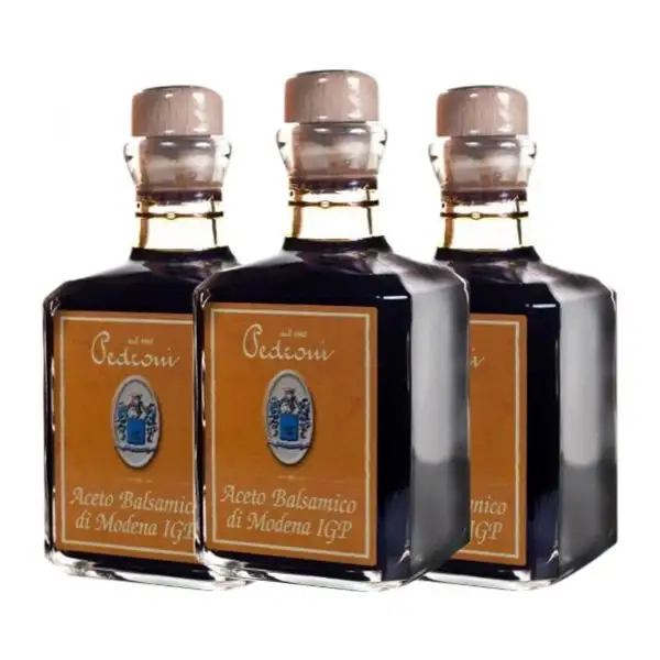 Vinagre Pedroni Maturo Trebbiano Modena Balsámico 3 Años Botellín 25 cl (Caja de 3 unidades)