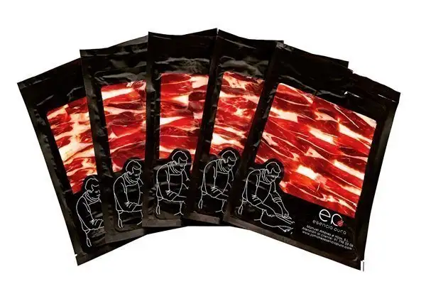 5 bandejas de 200 gramos de Paleta de Bellota 50% ibérica cortado a cuchillo