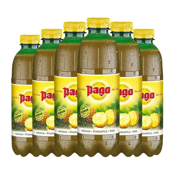 Refrescos Zumos Pago 1 L PET Piña (Caja de 6 unidades)