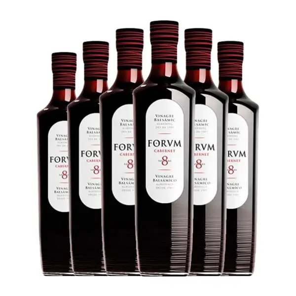 Vinagre Augustus Forum 8 Soleras Cabernet Sauvignon Penedès Balsámico Botella Medium 50 cl (Caja de 6 unidades)