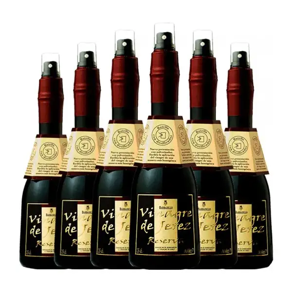 Vinagre Barbadillo Jerez-Xérès-Sherry Spray Pulverizador Reserva Botellín 25 cl (Caja de 6 unidades)