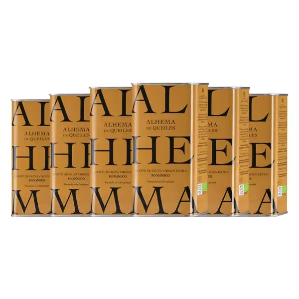 Aceite de Oliva Alhema de Queiles AOVE Virgen Extra Lata Medium 50 cl (Caja de 6 unidades)