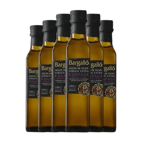 Aceite de Oliva Bargalló Coupage, AOVE Virgen Extra Botellín 25 cl (Caja de 6 unidades)