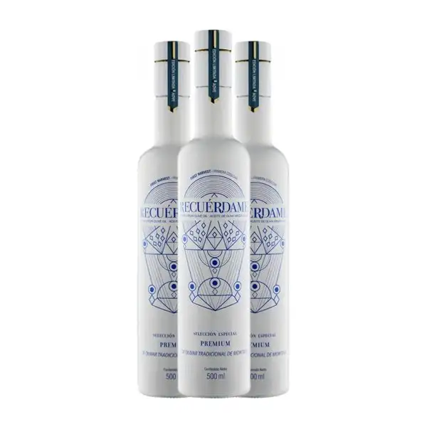 Aceite de Oliva Aceitex Recuérdame Picual AOVE Virgen Extra Botella Medium 50 cl (Caja de 3 unidades)