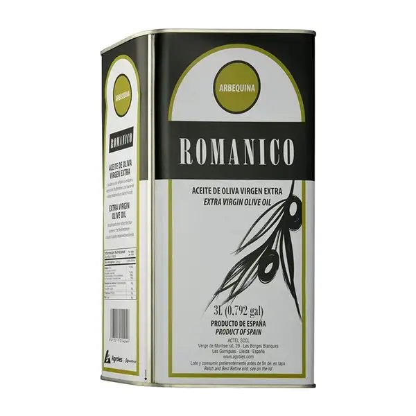 Aceite de Oliva Actel Románico Arbequina AOVE Virgen Extra Lata Especial 3 L