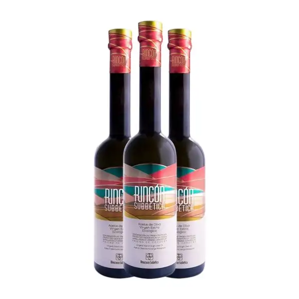 Aceite de Oliva Almazaras de la Subbética Rincón Hojiblanca Priego de Córdoba AOVE Virgen Extra Botellín 25 cl Vidrio (Caja de 3 unidades)
