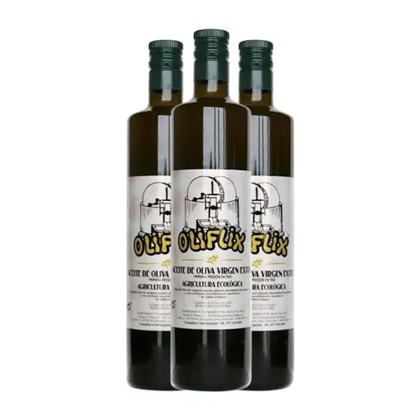 Aceite de Oliva Antonio Rey Solé Oliflix Terra Alta AOVE Virgen Extra Eco — Ecológico 75 cl Vidrio (Caja de 3 unidades)