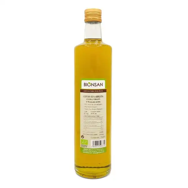 Aceite de Oliva Arbequina Extra Virgen Ecológico 750 ml