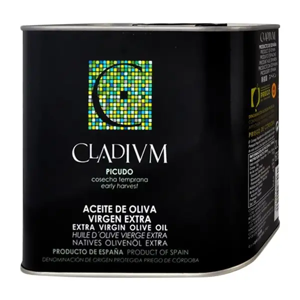 Aceite de Oliva Arodén Hispania Cladium Picuda Priego de Córdoba AOVE Virgen Extra Lata Especial 2 L