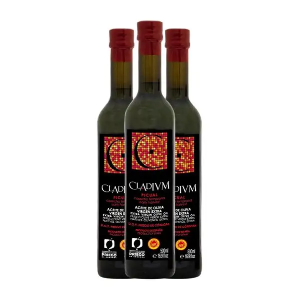 Aceite de Oliva Arodén Hispania Picual Priego de Córdoba AOVE Virgen Extra Botella Medium 50 cl (Caja de 3 unidades)