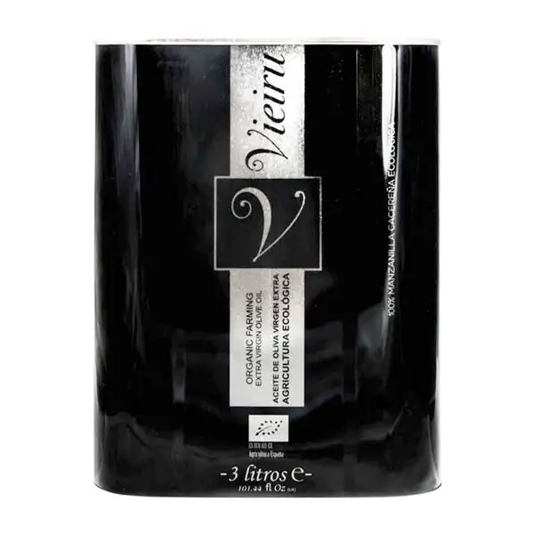 Aceite de Oliva As Pontis Vieiru Manzanilla AOVE Virgen Extra Eco — Ecológico Lata Especial 3 L