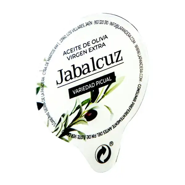 Aceite de Oliva Caja de 100 unidades Jabalcuz Picual AOVE Virgen Extra Monodosis 1 cl PET