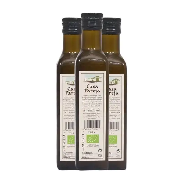 Aceite de Oliva Casa Pareja Demeter Bio — Biológico Botellín 25 cl (Caja de 3 unidades)