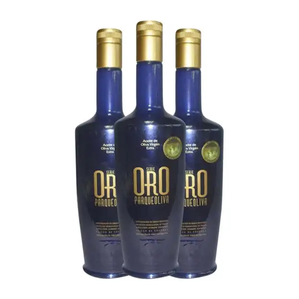Aceite de Oliva Almazaras de la Subbética Edición Oro, Coupage, AOVE Virgen Extra Botella Medium 50 cl (Caja de 3 unidades)