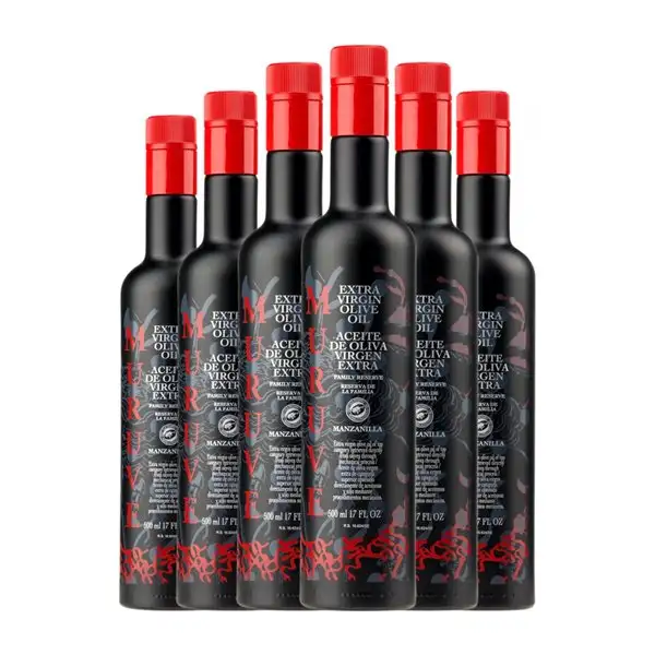 Aceite de Oliva San Cristóbal Muruve Manzanilla AOVE Virgen Extra Botella Medium 50 cl (Caja de 6 unidades)