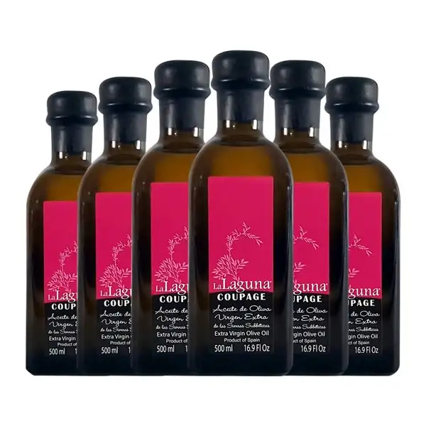 Aceite de Oliva Sucesores Hnos. López La Laguna Baena Coupage, AOVE Virgen Extra Botella Medium 50 cl Vidrio (Caja de 6 unidades)