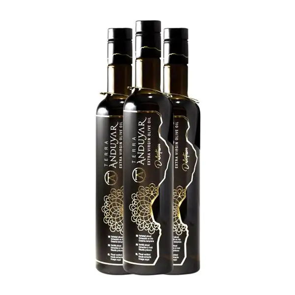 Aceite de Oliva Terra Anduyar Delicatessen Picual AOVE Virgen Extra Botella Medium 50 cl (Caja de 3 unidades)