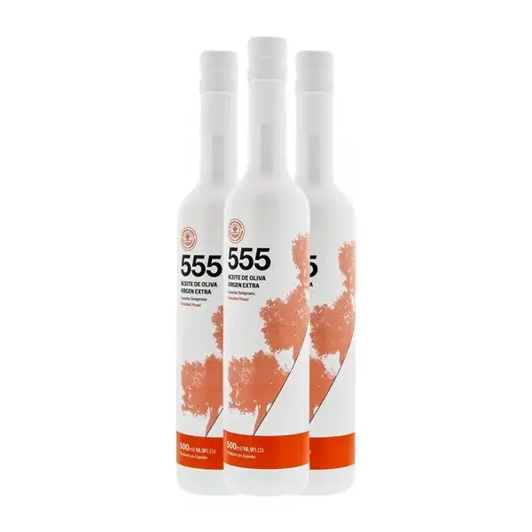 Aceite de Oliva Terraverne 555 Picual AOVE Virgen Extra Botella Medium 50 cl (Caja de 3 unidades)