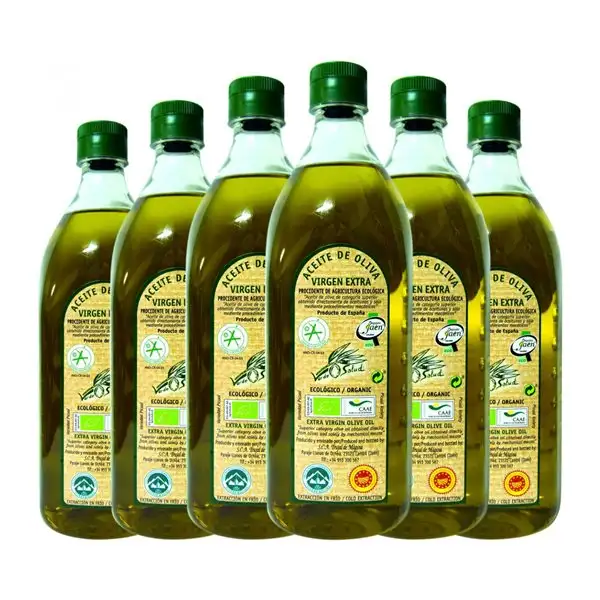 Aceite de Oliva Trujal de Mágina Verde Salud Picual Sierra Mágina AOVE Virgen Extra Eco — Ecológico 1 L PET (Caja de 6 unidades)