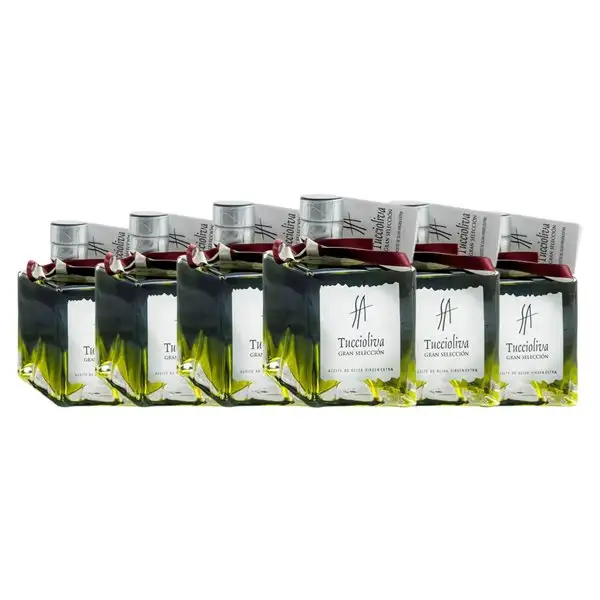 Aceite de Oliva Tuccioliva Mystic Picual AOVE Virgen Extra Botellín 25 cl (Caja de 6 unidades)