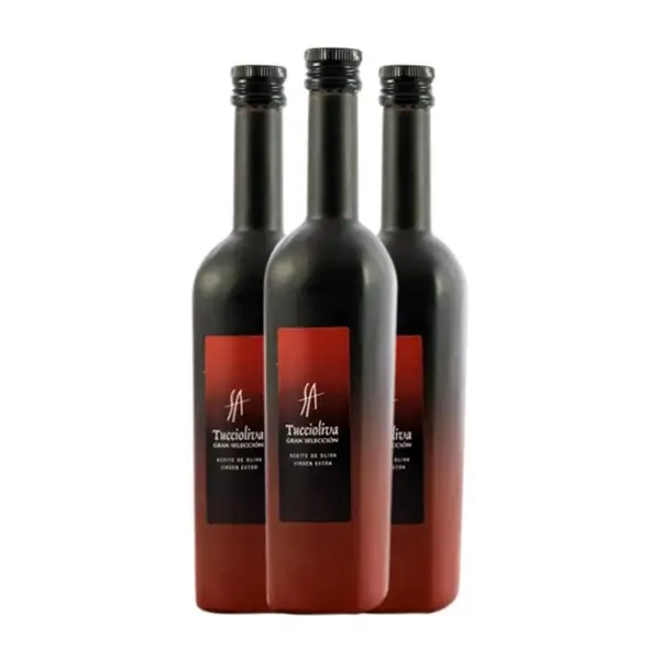 Aceite de Oliva Tuccioliva Sirena Picual Selección, AOVE Virgen Extra Botella Medium 50 cl (Caja de 3 unidades)