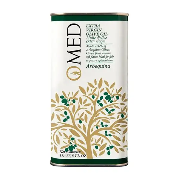 Aceite de Oliva Venchipa O-Med Arbequina AOVE Virgen Extra Lata Especial 1 L