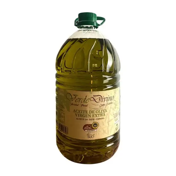 Aceite de Oliva Verde Divino Picual AOVE Virgen Extra Garrafa 5 L PET