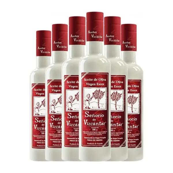 Aceite de Oliva Vizcántar Athena Señorío de Vizcántar Priego de Córdoba AOVE Virgen Extra Botella Medium 50 cl (Caja de 6 unidades)