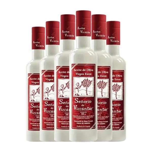 Aceite de Oliva Vizcántar Athena Señorío de Vizcántar Priego de Córdoba Selección, Especial, AOVE Virgen Extra Botella Medium 50 cl (Caja de 6 unidades)
