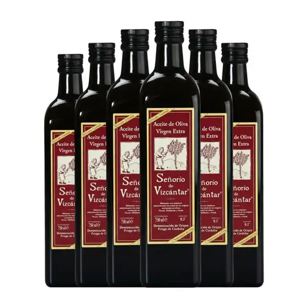 Aceite de Oliva Vizcántar Señorío de Vizcántar Priego de Córdoba AOVE Virgen Extra 75 cl (Caja de 6 unidades)