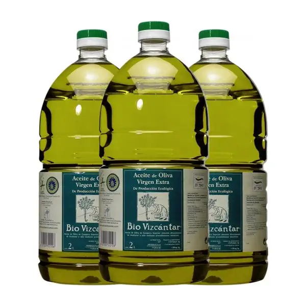 Aceite de Oliva Vizcántar AOVE Virgen Extra Bio — Biológico Garrafa 2 L PET (Caja de 3 unidades)