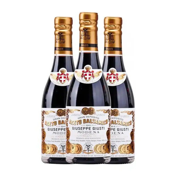 Vinagre Giuseppe Giusti Modena Classico — Clásico, Balsámico 8 Años Botellín 25 cl (Caja de 3 unidades)