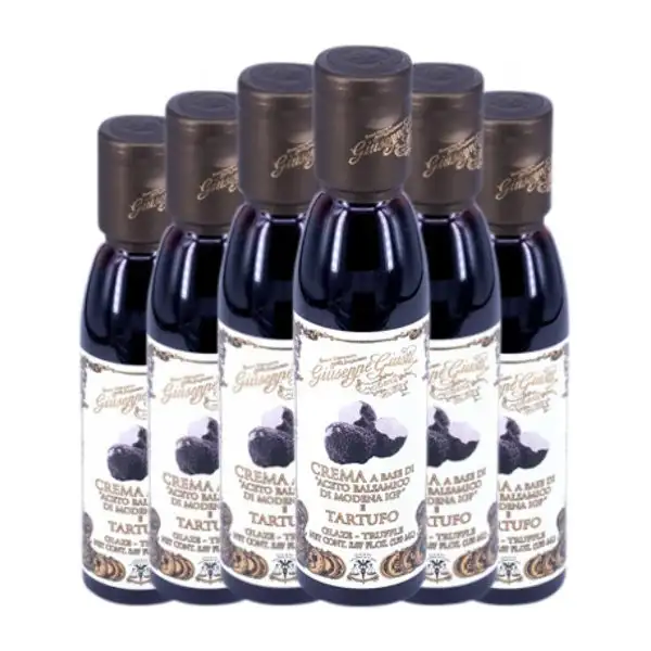 Vinagre Giuseppe Giusti Modena Balsámico, Crema Botellín 15 cl Airelles — Arándanos Rojos (Caja de 6 unidades)