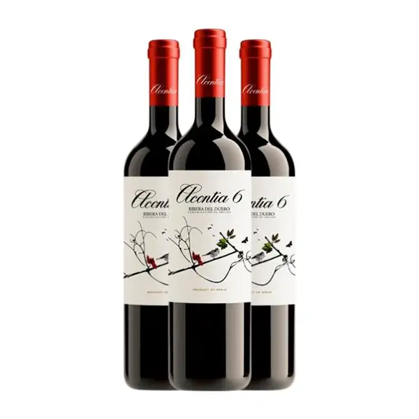 Acontia 6 Meses Tempranillo Ribera del Duero Roble 75 cl Vino Tinto (Caja de 3 unidades)