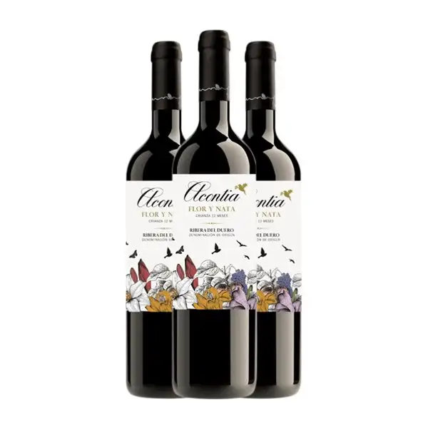Acontia Flor y Nata Tempranillo Ribera del Duero 75 cl Vino Tinto (Caja de 3 unidades)