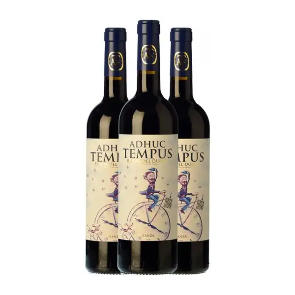 Adhuc Tempus Tempranillo Ribera del Duero Crianza 75 cl Vino Tinto (Caja de 3 unidades)