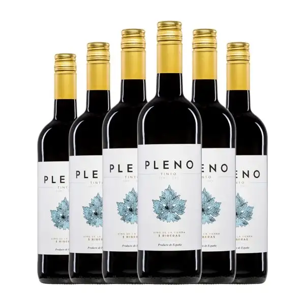 Agronavarra Pleno Tempranillo Semiseco Vino de la Tierra 3 Riberas 75 cl Vino Tinto (Caja de 6 unidades)