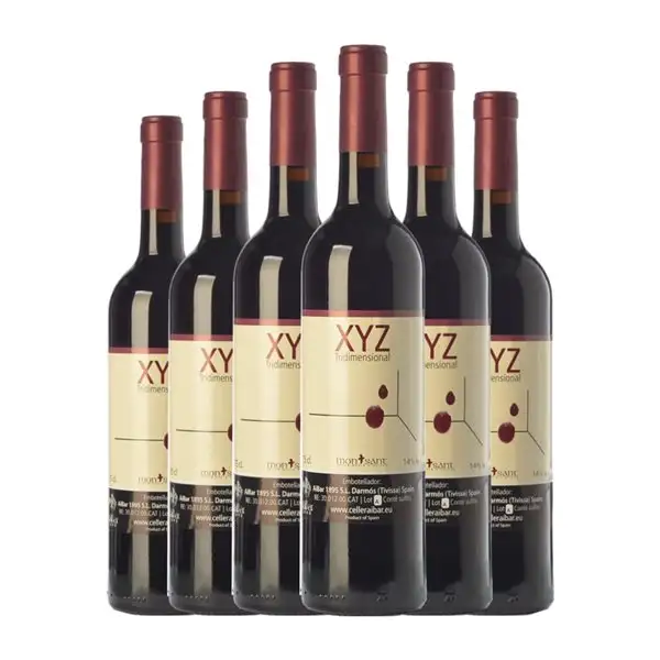 Aibar 1895 XYZ Tridimensional Montsant Joven 75 cl Vino Tinto (Caja de 6 unidades)