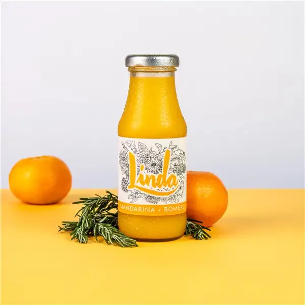 Zumo Linda Mandarina + Romero BIO (12 unidades de 200 ml)