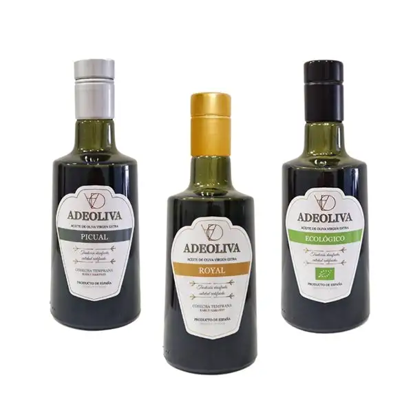 ¡Nueva Cosecha 2025-26! Pack 3 AOVE ADEOLIVA - Royal y Picual Temprano 500ml