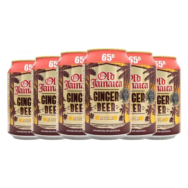Refrescos Old Jamaica Lata 33 cl Ginger Beer (Caja de 6 unidades)