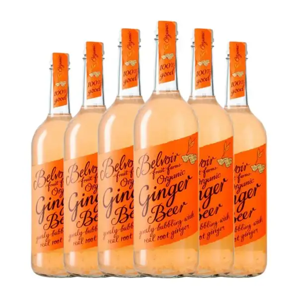 Refrescos Belvoir Organic — Ecológico 75 cl Ginger Beer (Caja de 6 unidades)