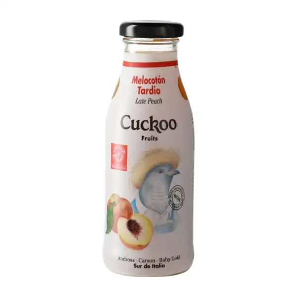 Refrescos Caja de 24 unidades Cuckoo Botellín 25 cl Melocotón
