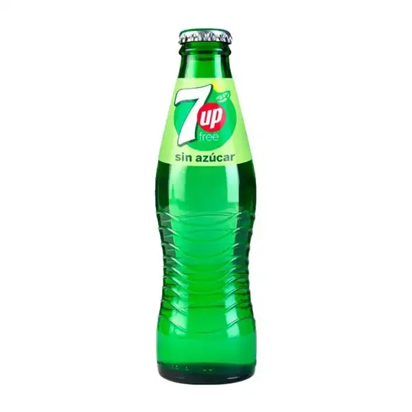 Refrescos Caja de 6 unidades Seven Up 7up Sin Azúcar Botellín 20 cl Lemon — Limón