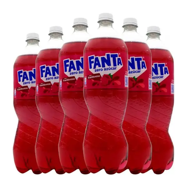 Refrescos Fanta 1 L Frambuesa (Caja de 6 unidades)