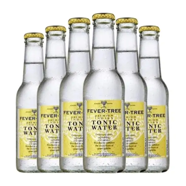 Refrescos Fever-Tree Botellín Tercio 33 cl Tonic Water — Tónica Sin Alcohol (Caja de 6 unidades)