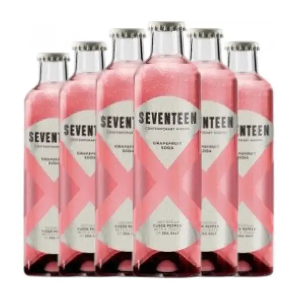 Refrescos Global Premium Seventeen Botellín 20 cl Grapefruit — Pomelo, Soda (Caja de 6 unidades)