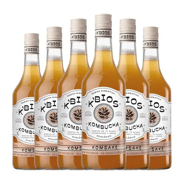 Refrescos K-Bios Komsake 1 L Kombucha (Caja de 6 unidades)